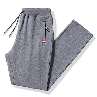 Herren Konische Thermo-Jogginghose mit Reißverschlusstaschen & Kordelbund Drune