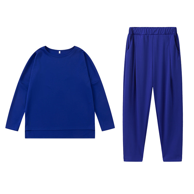 Damen Sportliches Sweat-Outfit mit elastischem Bund und geräumigen Taschen Drune