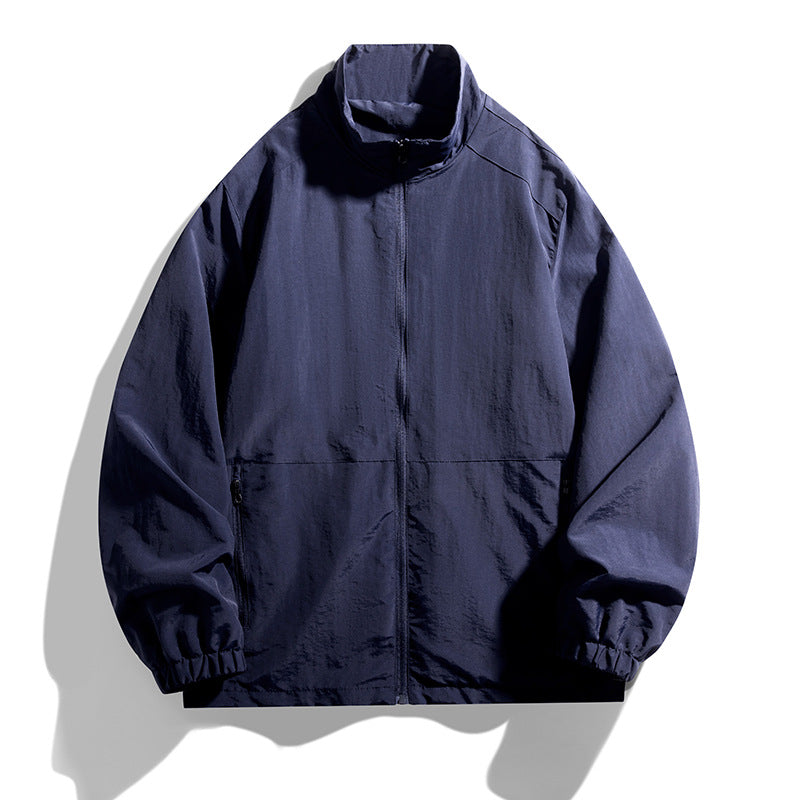 Herren Leichte Übergangsjacke mit hohem Kragen Drune 1787797801