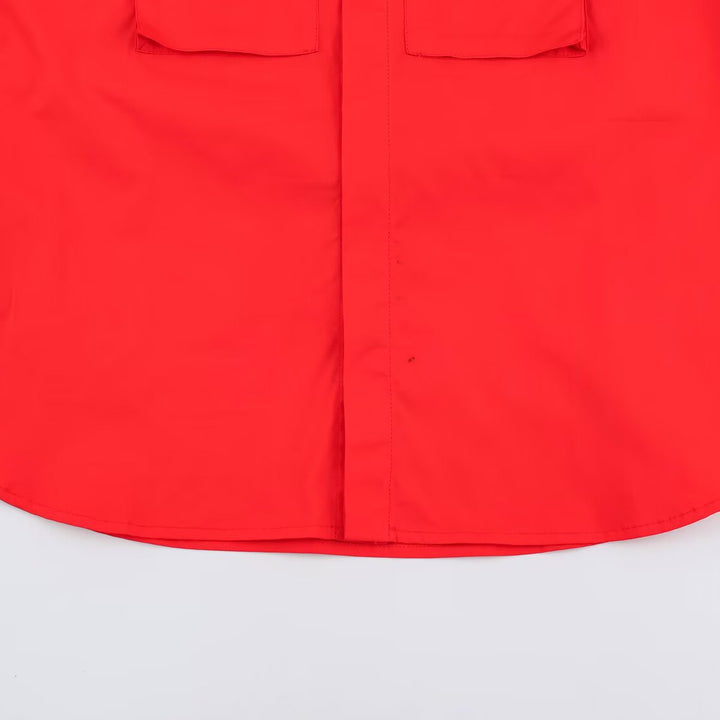 Damen Oversize Utility‑Hemdjacke mit hohem Stehkragen und aufgesetzten Brusttaschen Drune