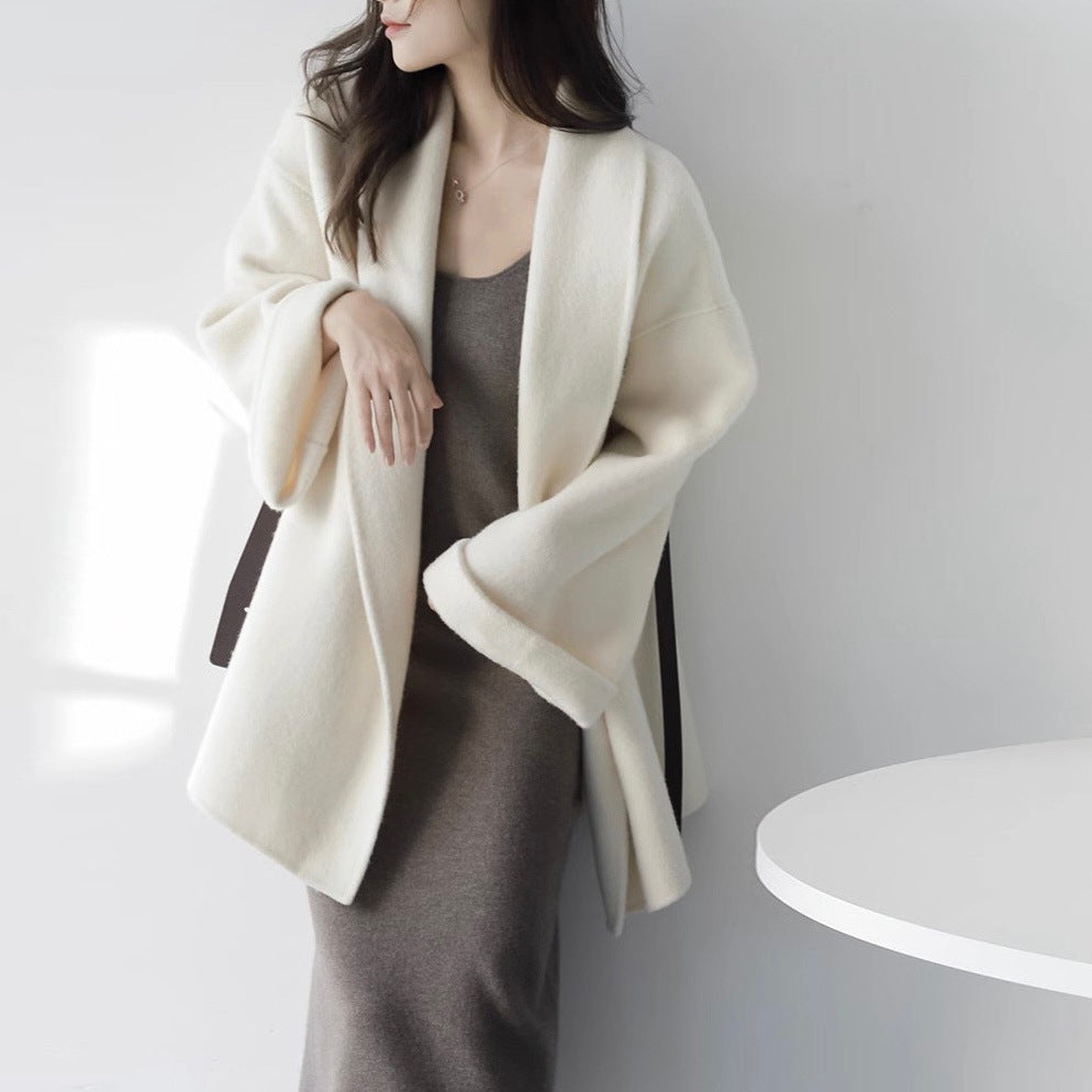 Damen Schicke und elegante Wickeljacke Drune