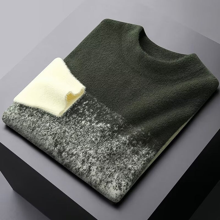 Herren Modischer Grobstrickpullover mit Farbverlauf Drune