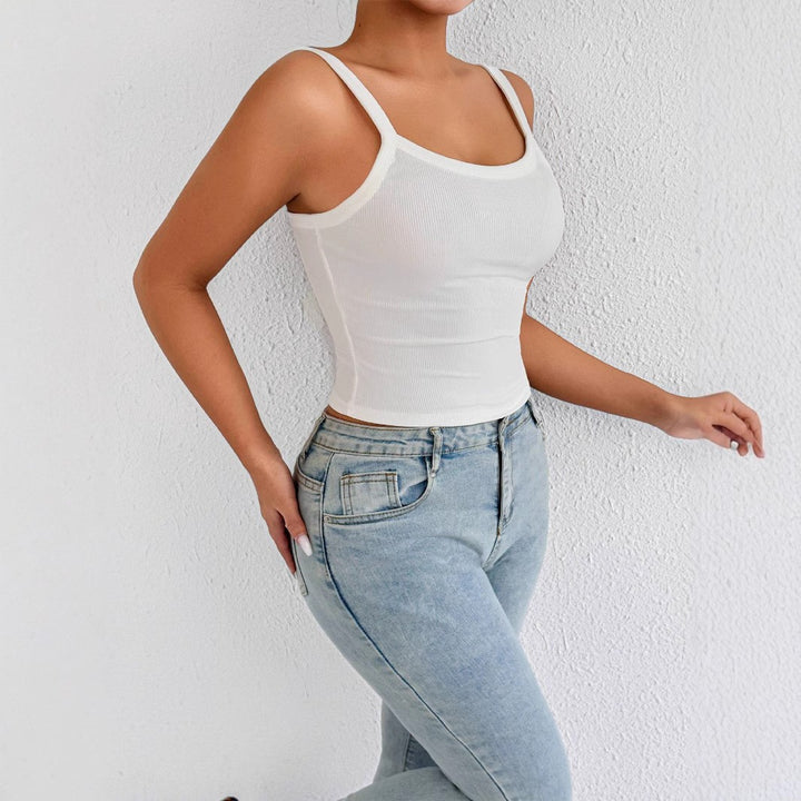 Damen Trägershirt aus Rippenstoff mit figurbetontem Schnitt Drune