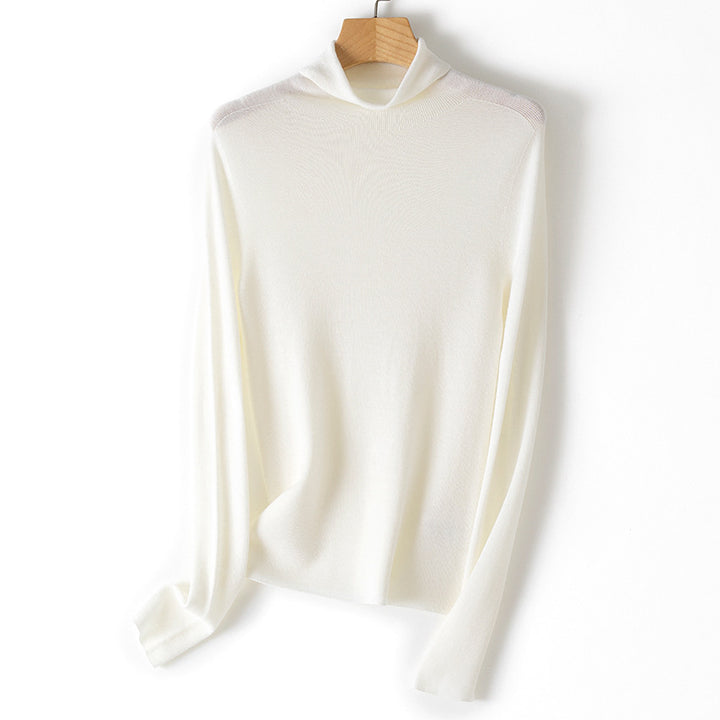 Damen Leichter Feinstrick-Rollkragenpullover mit fließender Passform Drune