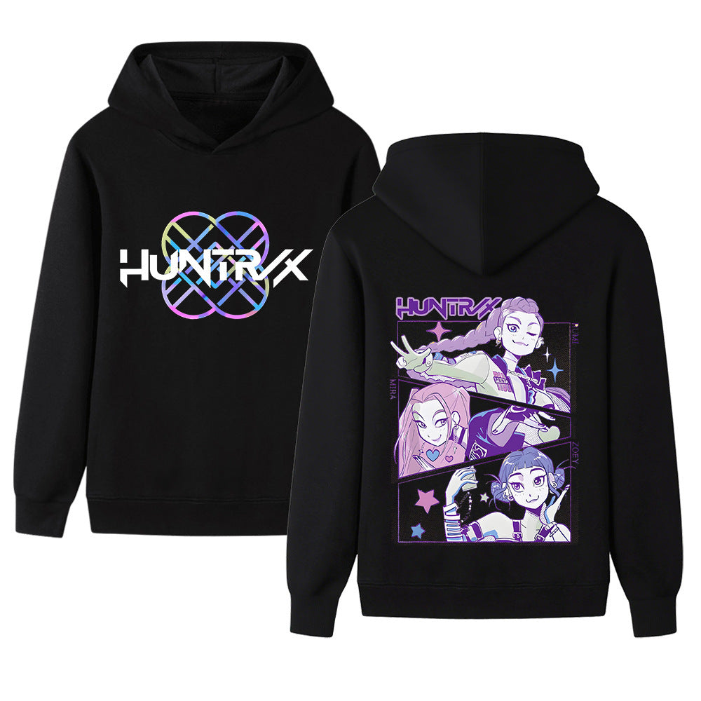 Damen Kapuzensweater mit einzigartigem Anime-Design und gemütlicher Passform Drune