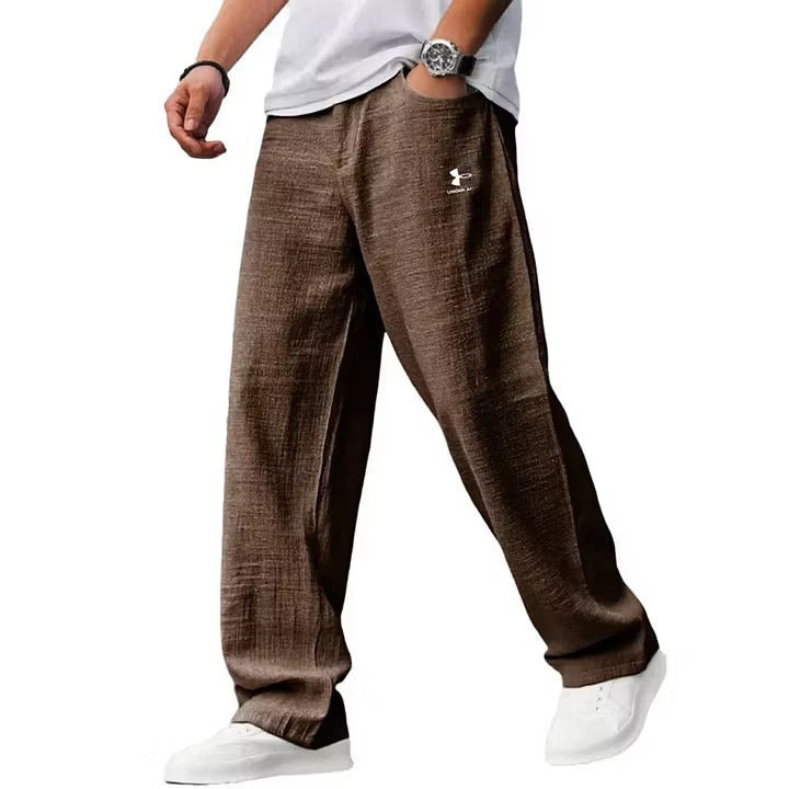 Herren Lässige Leinenhose Drune