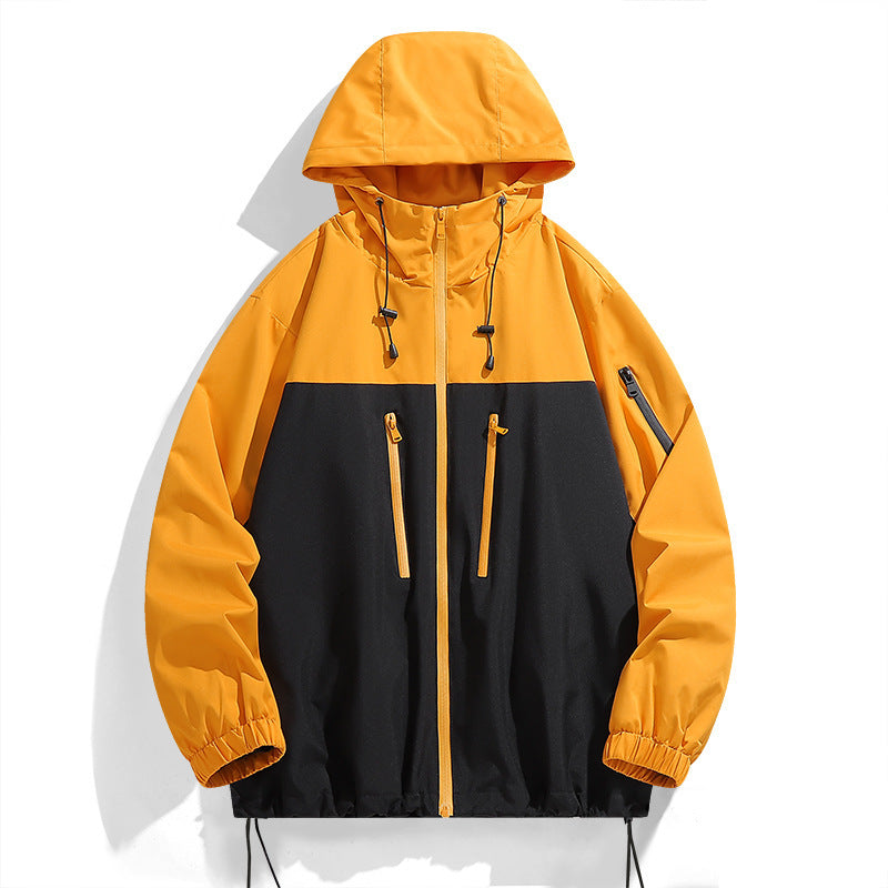Damen Multifunktionale Windjacke mit verstellbarer Kapuze und sportlichem Design Drune