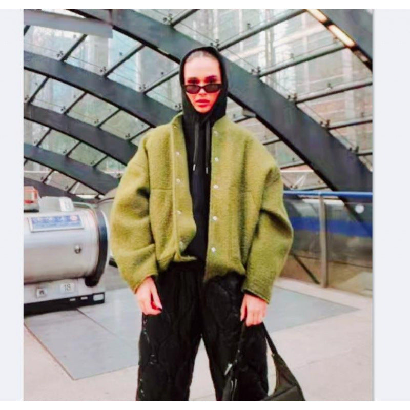 Damen Oversize Softshell-Jacke mit großem Kragen und praktischen Taschen Drune