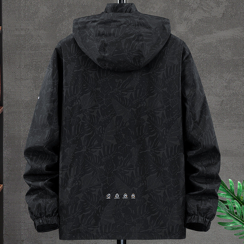 Herren Wetterfeste Allwetterjacke mit praktischem Kapuzendesign Drune