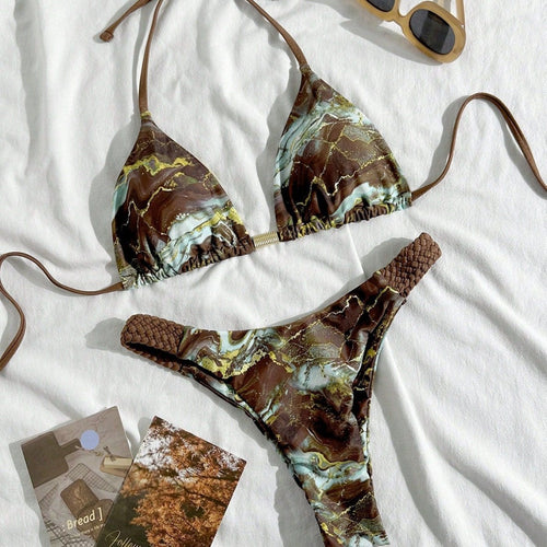 Damen Triangel-Bikini mit innovativen gewebten Details Drune
