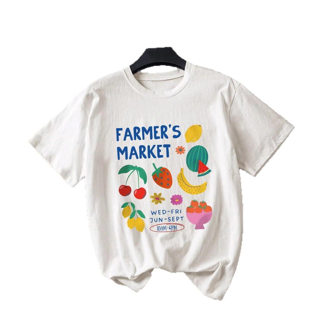 Damen T-Shirt mit kreativem Obst-Design Drune