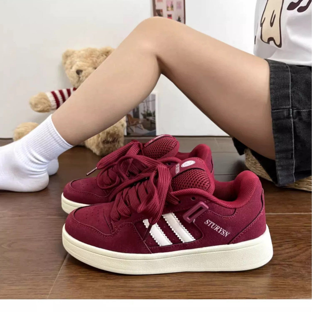 Damen Sportliche High-Top Sneakers mit atmungsaktiver Mesh-Oberfläche und verstärktem Knöchelschutz Drune