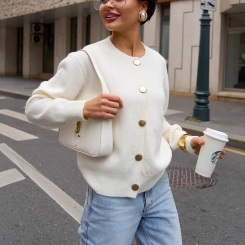 Damen Glamouröser Strickcardigan Drune