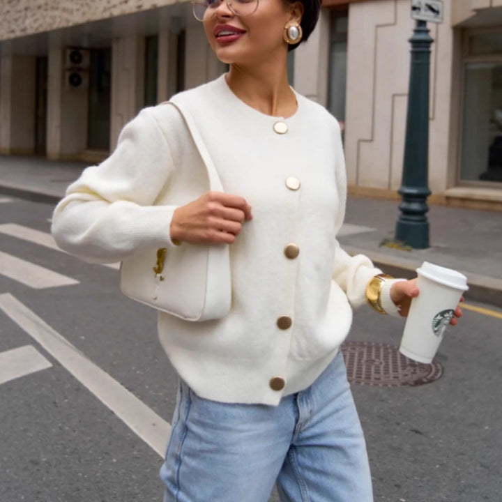 Damen Glamouröser Strickcardigan Drune