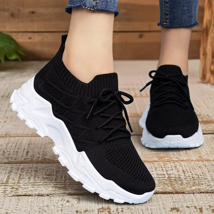 Damen Hochleistungs-Laufschuhe mit flexiblem Strick-Obermaterial Drune