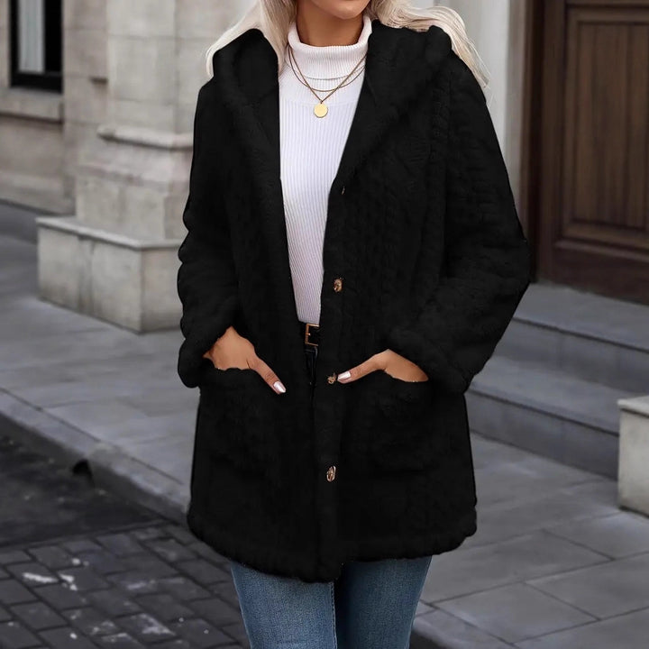 Damen Flauschige Kuscheljacke Drune
