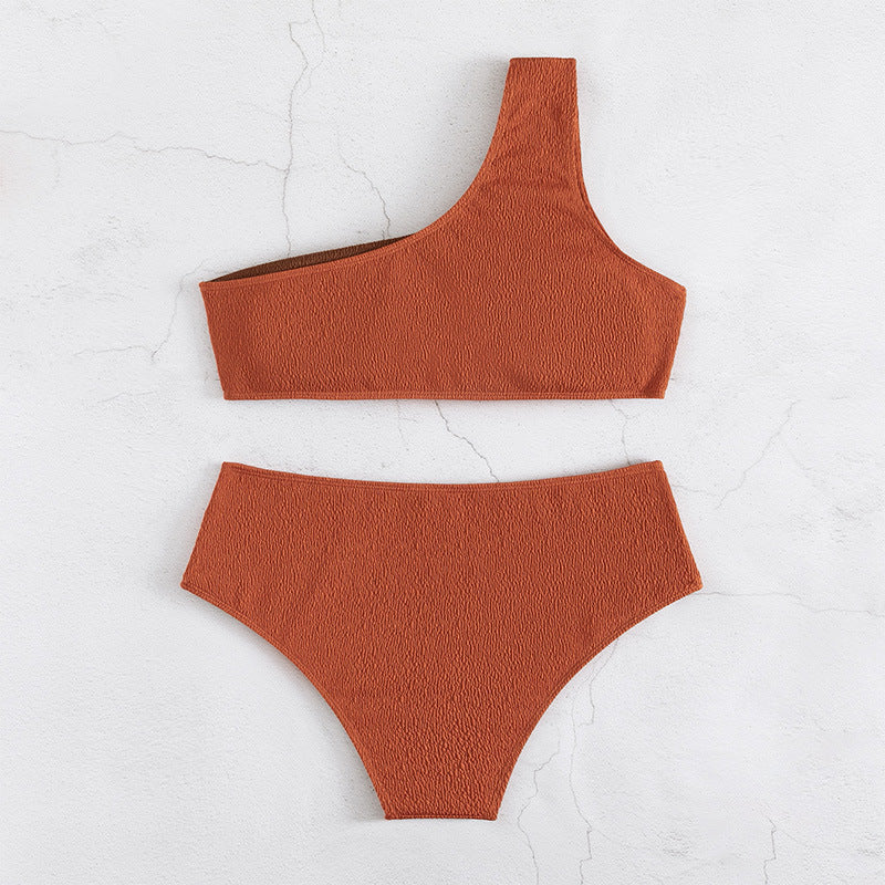 Damen einseitiger Crop-Bikini Drune