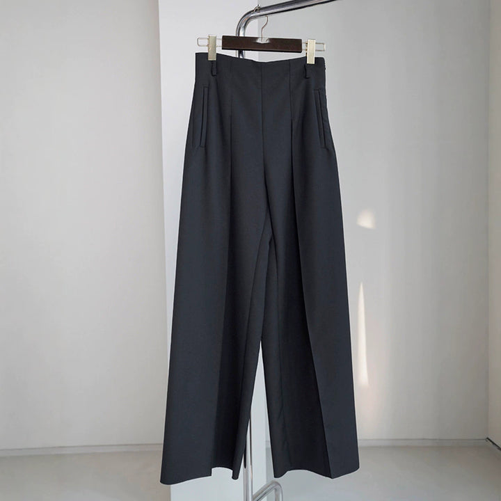 Damen Elegante und weite Stoffhose Drune