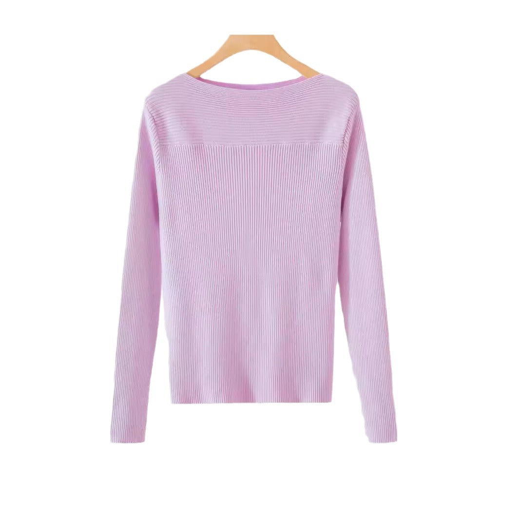 Damen Langärmliges, elegantes Strickoberteil Drune