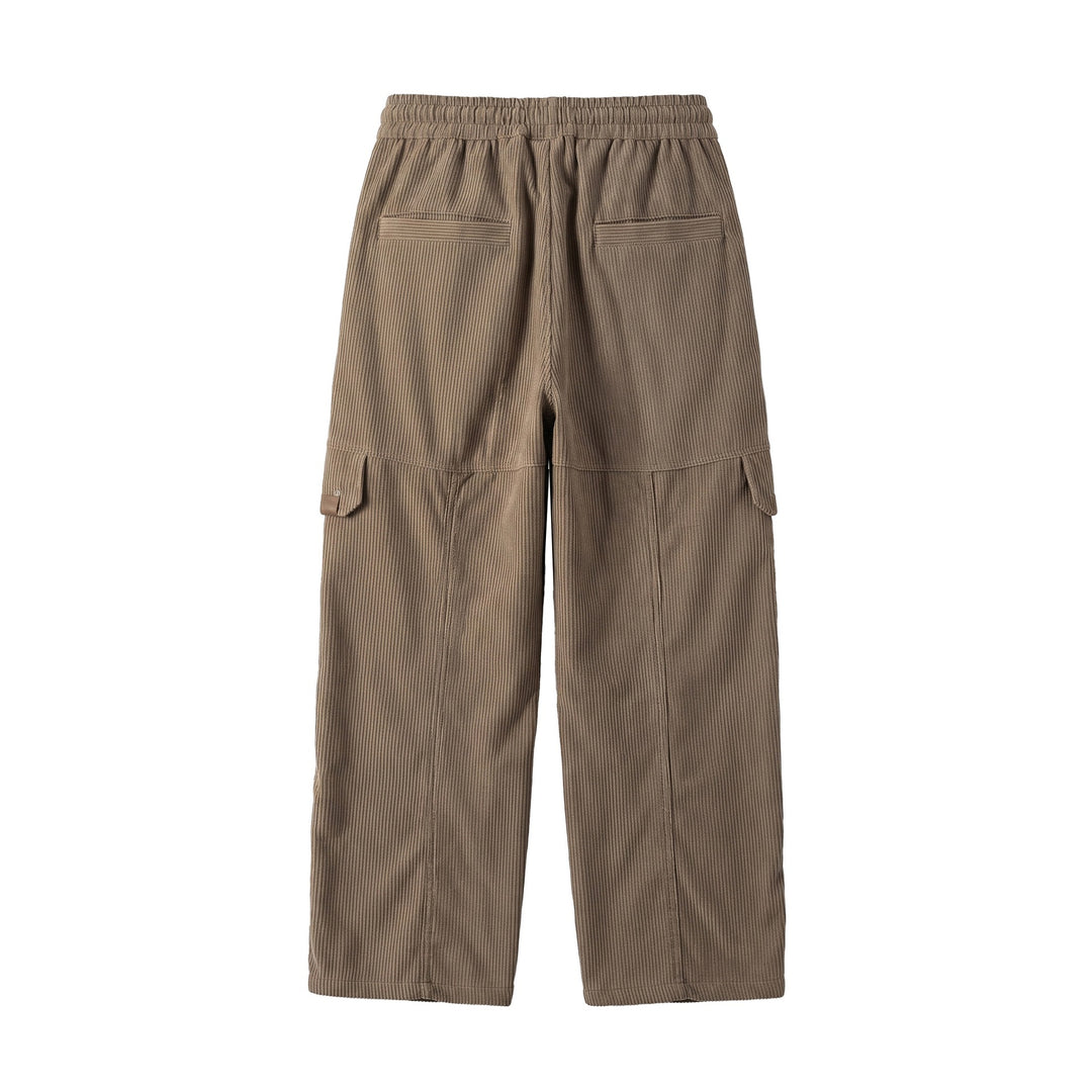 Damen Culotte-Cargo-Shorts aus Cord mit hohem Bund und Kordelzug Drune