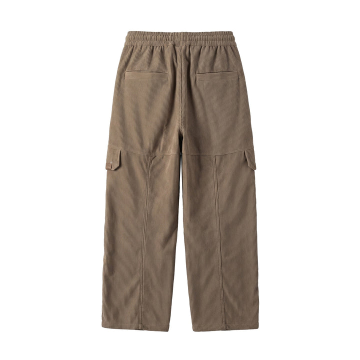 Damen Culotte-Cargo-Shorts aus Cord mit hohem Bund und Kordelzug Drune