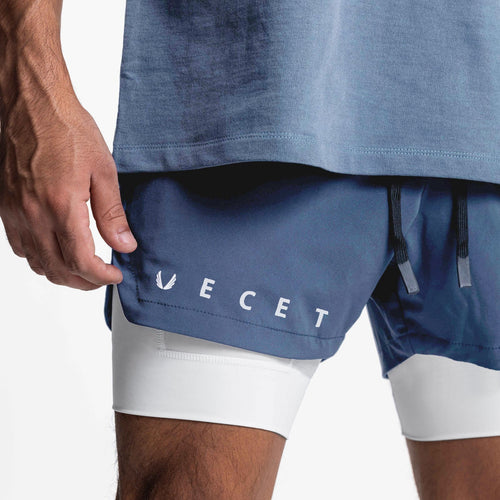 Drune | Doppellagige Shorts mit Tasche