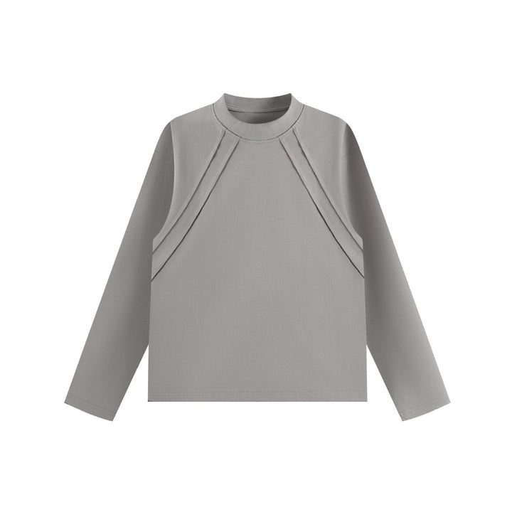 Unisex Oversize‑Sweatshirt mit dekorativer Lagenpasse und Rundhalsausschnitt Drune
