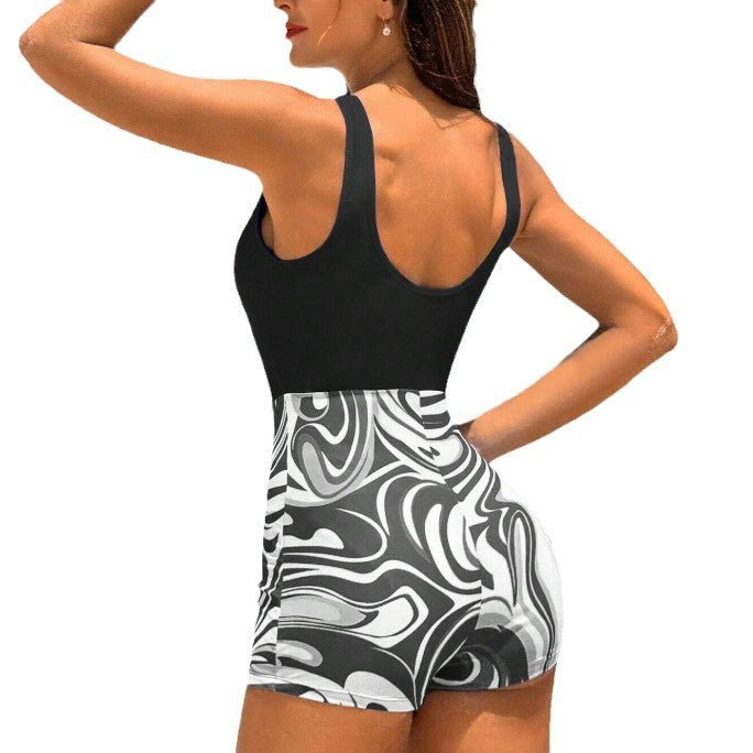 Damen Sportlicher Badeanzug Drune