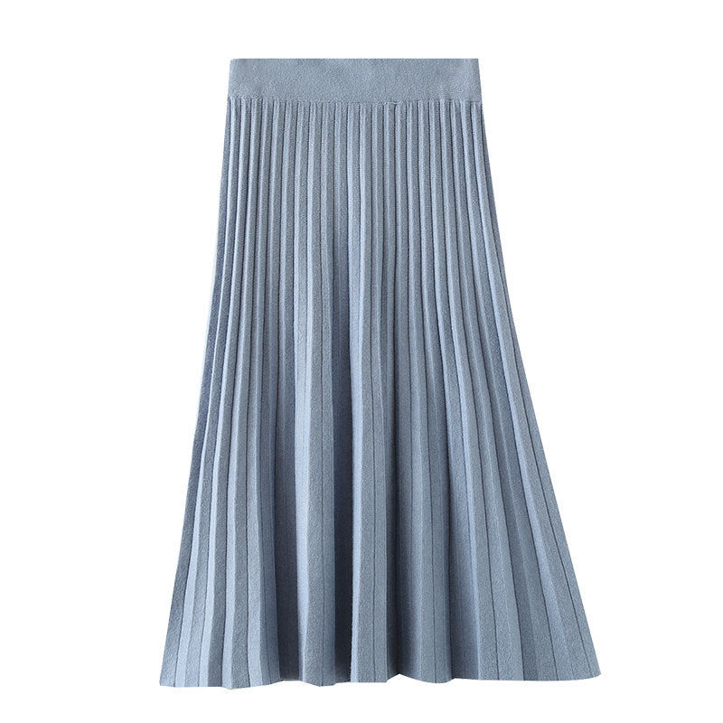 Damen Plissierter Maxirock aus weichem Strick Drune