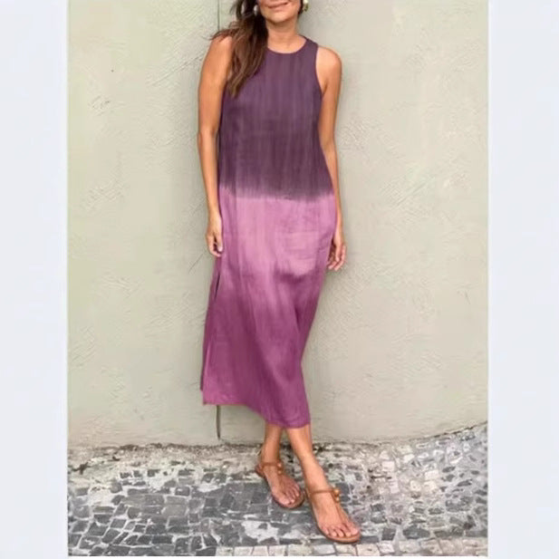 Damen Elegantes Ärmelloses Maxikleid Drune