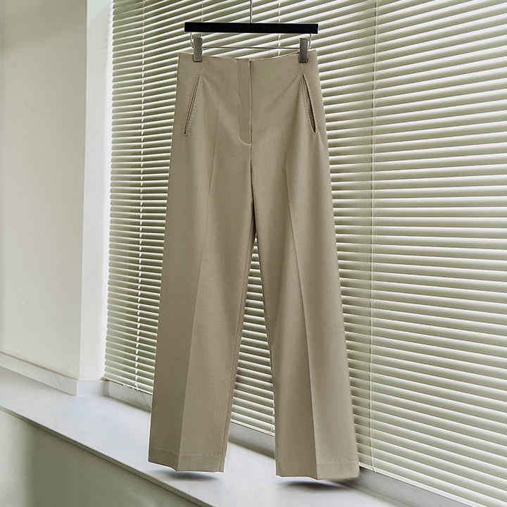 Damen elegante und weit geschnittene Anzughose Drune