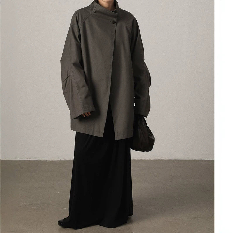 Damen Modische Langjacke Drune