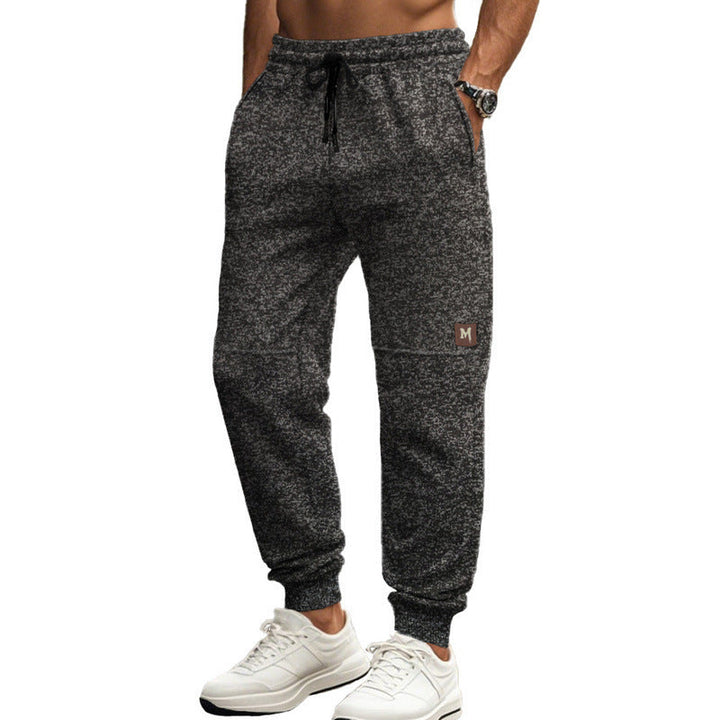 Herren moderne Jogginghose mit elastischem Bund und seitlichen Taschen Drune