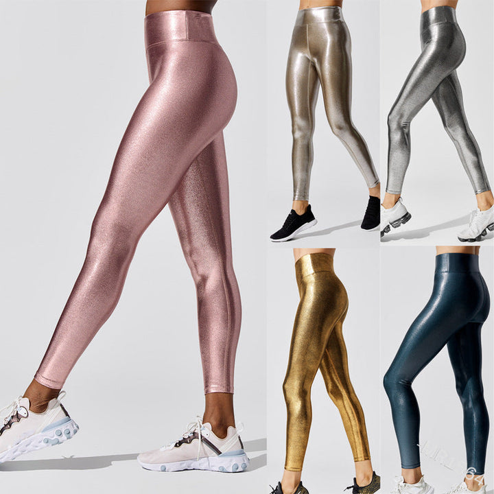 Damen Hochglänzende Leggings im eleganten Design Drune