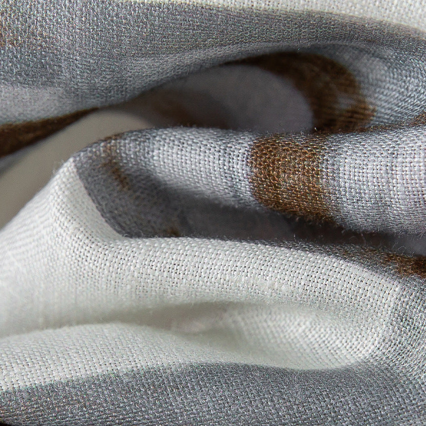 Damen A‑Linien‑Midirock mit hoher Taille und aquarelligem Karomuster Drune