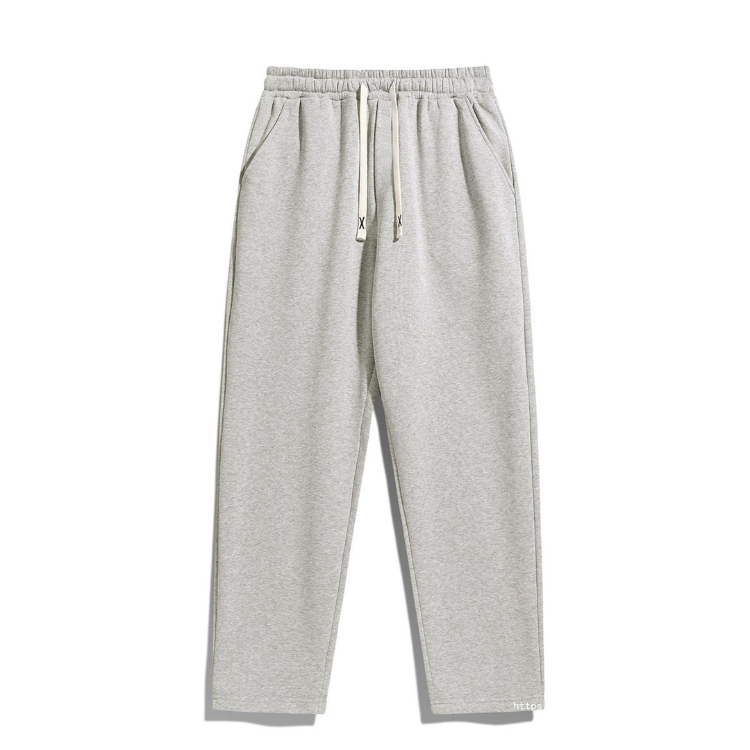 Herren Konisch zulaufende Fleece-Jogginghose mit elastischem Bund, Kordelzug & vorgeformten Knien Drune