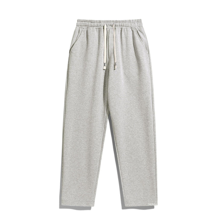 Herren Konisch zulaufende Fleece-Jogginghose mit elastischem Bund, Kordelzug & vorgeformten Knien Drune