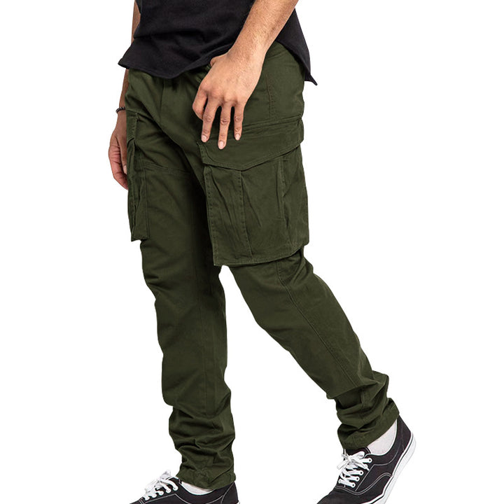 Herren nan utilitarische Cargohose mit extra großen Klappentaschen, schmal zulaufendem Bein und verstärkten Nähten Drune