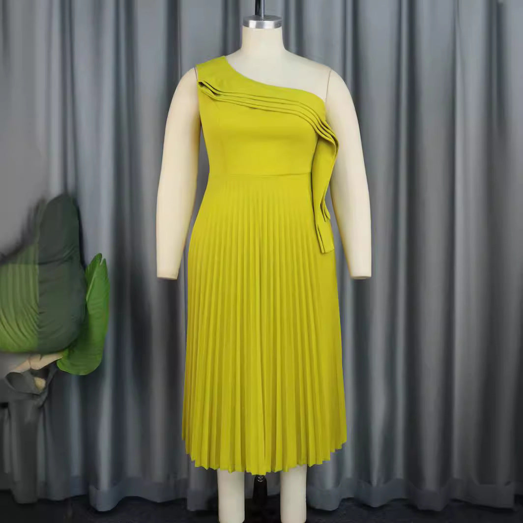 Damen Elegantes Wickelkleid mit asymmetrischem Rüschen-Design Drune