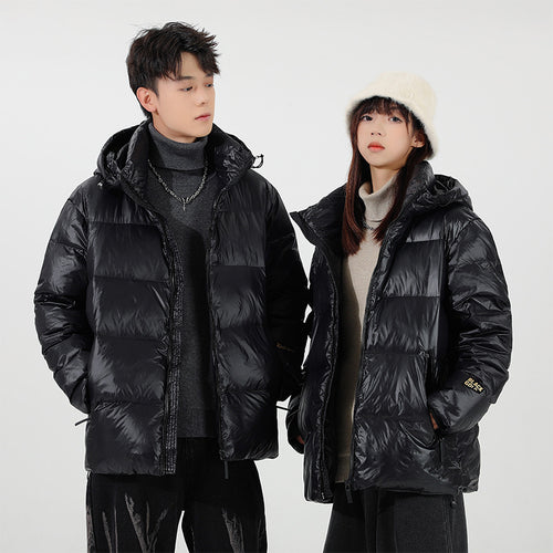 Unisex Wattierte Kapuzenjacke mit Thermo-Isolierung und verstellbarem Saum Drune