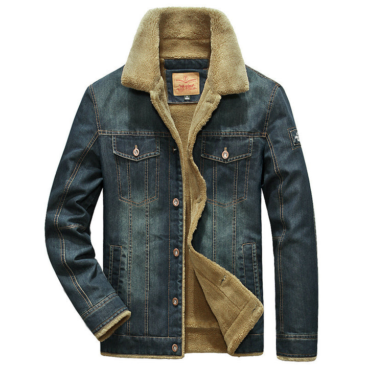 Herren Denimjacke mit kuscheligem Fleecefutter Drune