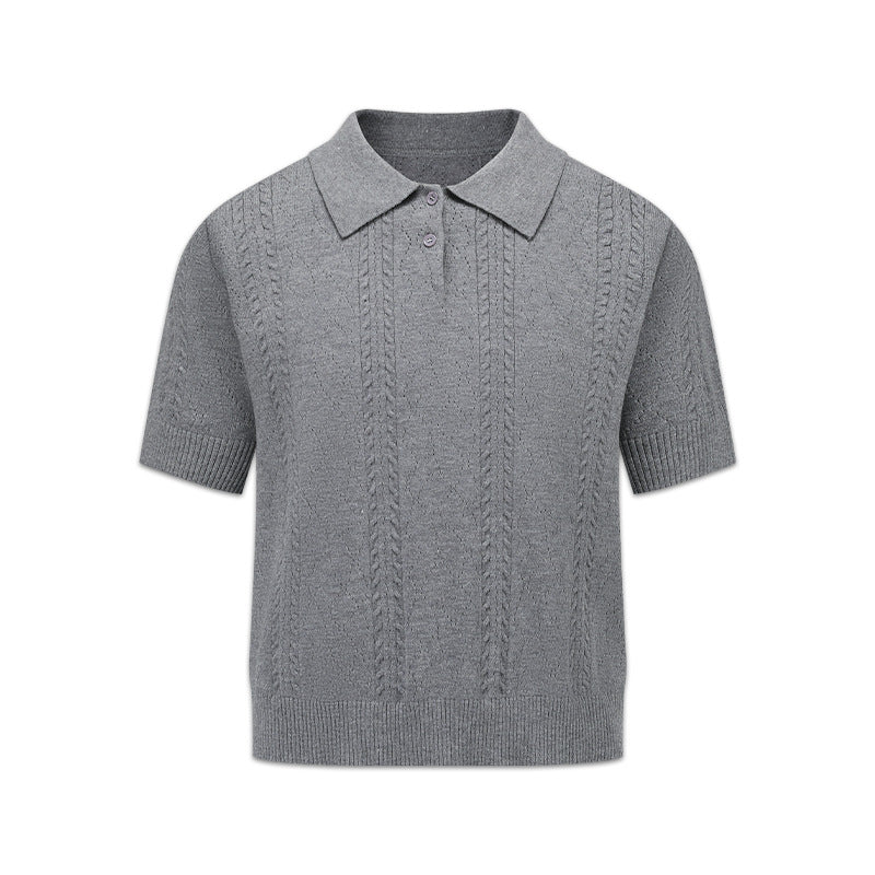 Herren Strick-Polohemd aus hochwertiger Baumwolle Drune