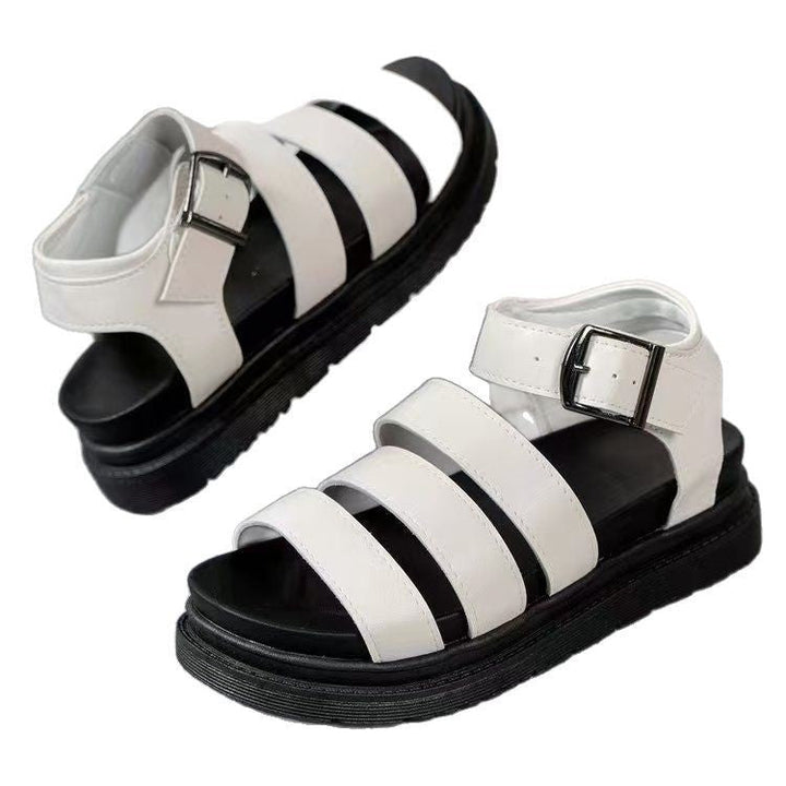 Damen Komfortable Bast-Sandalen mit verstellbarem Riemen und dämpfender Sohle Drune