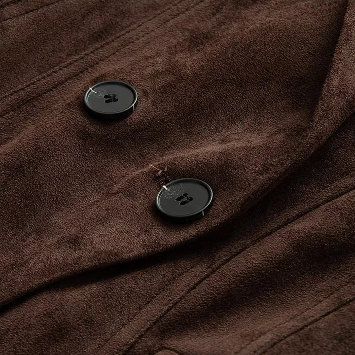 Damen nan taillierter Velours‑Optik Blazer mit Wiener Nähten und Pattentaschen Drune