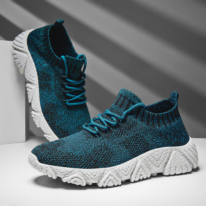 Unisex nan urbaner Strick-Schlupfsneaker mit sockenhaftem Schaft und markanter Profilsohle Drune