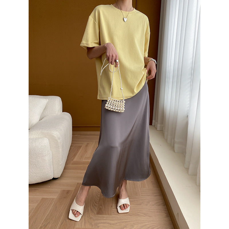 Damen Maxikleid aus luftiger Viskose mit elegantem Schnitt und schwingendem Saum Drune