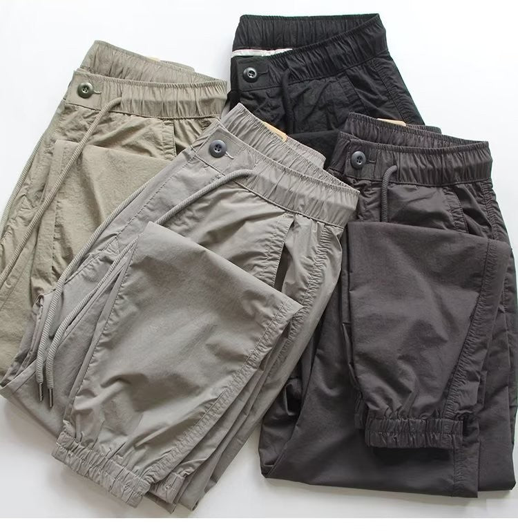 Herren Modische Cargohose mit elastischem Bund Drune