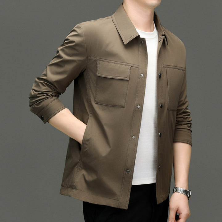 Herren leichte Utility-Jacke mit praktischen Taschen und modernem Schnitt Drune