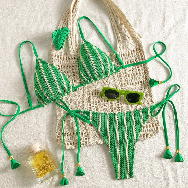 Damen Strappy Bikiniset mit verstellbaren Trägern Drune