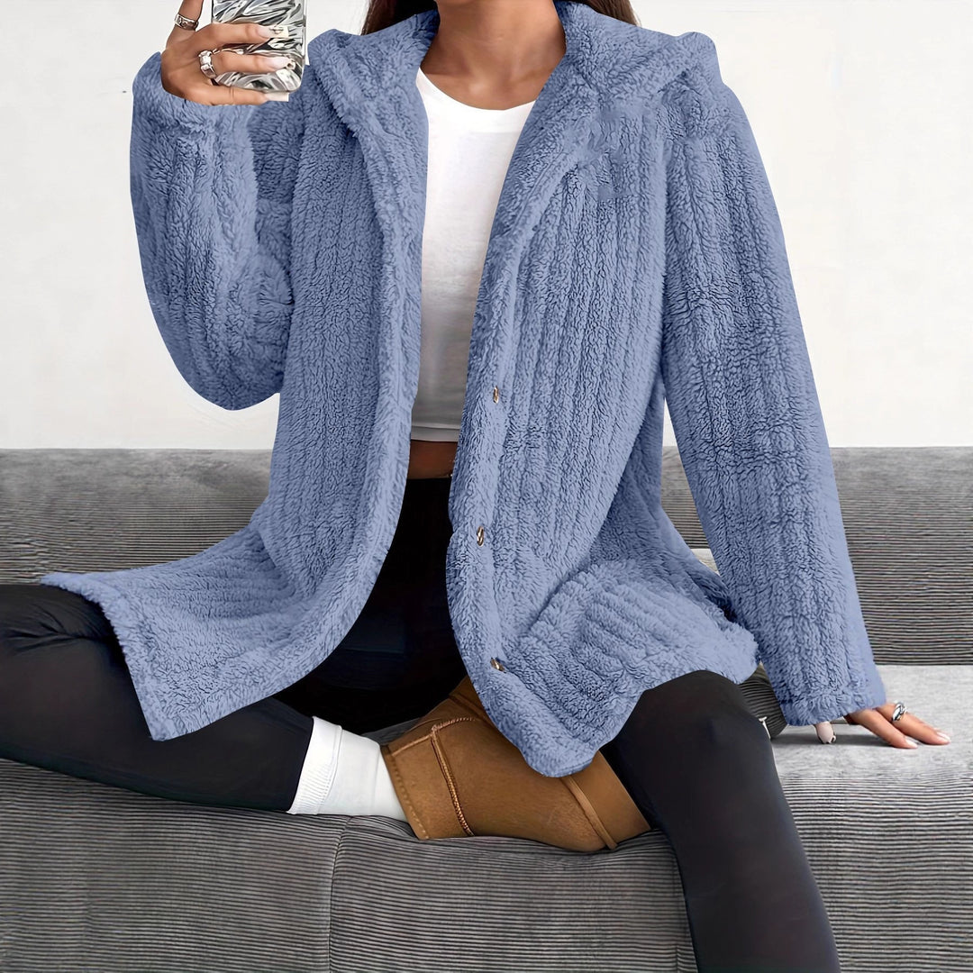Damen Kapuzenjacke aus weichem Fleece Drune